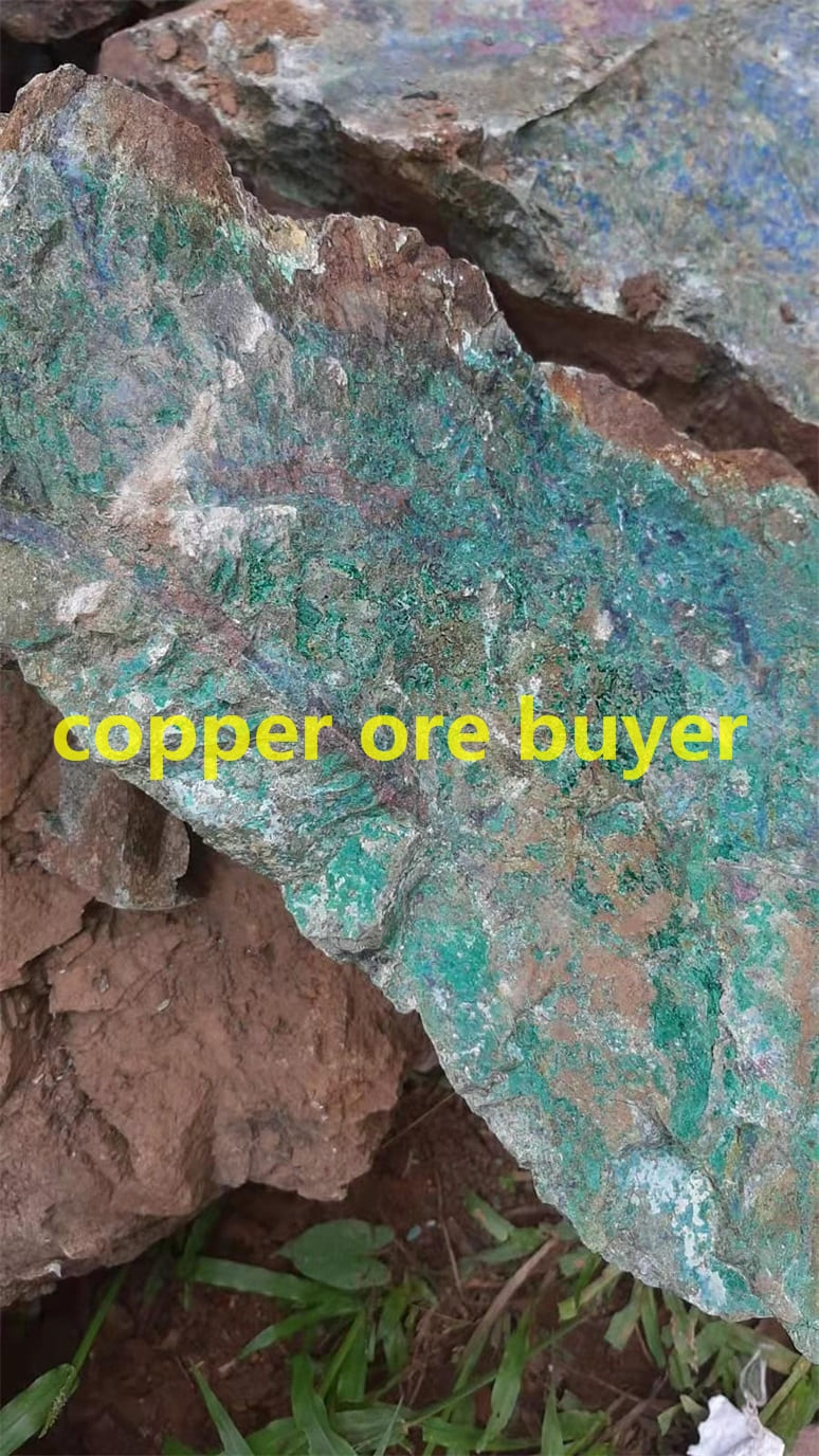 Workers find malachite and azurite in old copper mine
