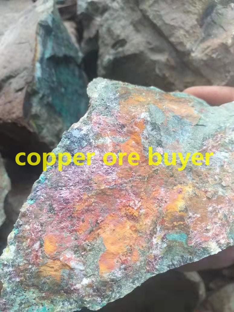 Workers find malachite and azurite in old copper mine