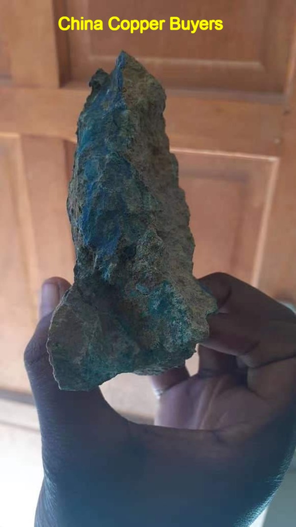 Some pictures of copper ore sent over by the seller