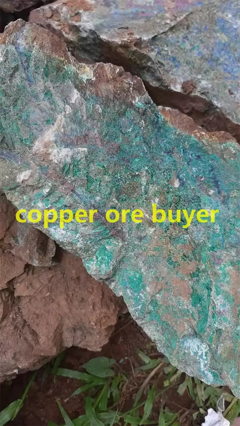Workers find malachite and azurite in old copper mine