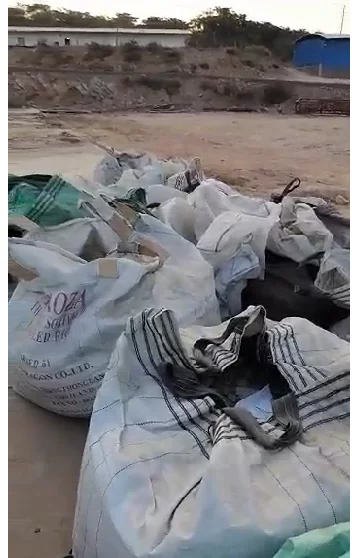 Pictures of copper ore and copper concentrate for Zambian customers